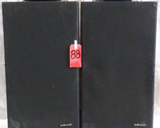 LOT OF 2 POLK AUDIO SPEAKERS L12B (32X16X12)