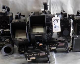 BOX VIDEO CAMERAS AND MORE INCLUDING JVC KY27C, 27B, SONY BETACAM SP AND MORE