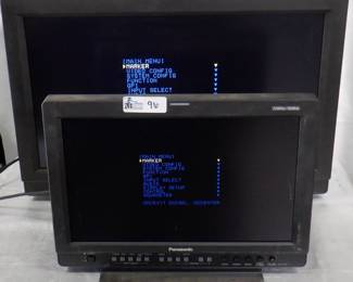 LOT OF 2 MONITORS INCDLUDING PANASONIC BT-LH1760P, BT-LH2600WP