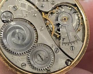 Elgin 14k solid gold pocket watch converted to wristwatch 