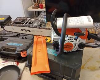 Stihl Ms 180c chainsaw with case 