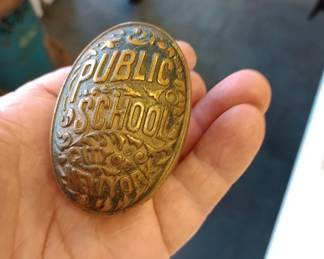 Heavy brass Newyork public schools door handle another awesome find 
