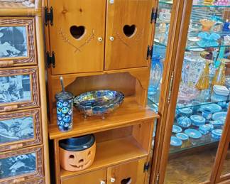 vintage pine cabinet 