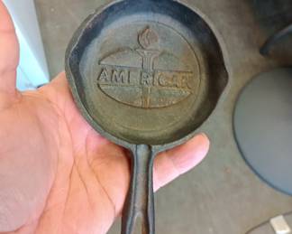 cast iron American ashtray 