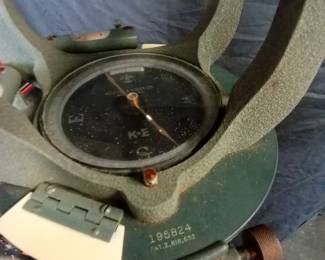 vintage transit with wood box and stand 