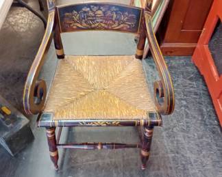 late federal painted Hitchcock armchair 