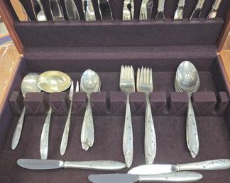 Gorham celeste sterling silver flatware set