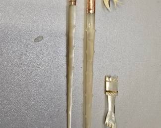 antique gold nibbed victorian dip pens 