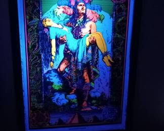 Vintage black light poster.