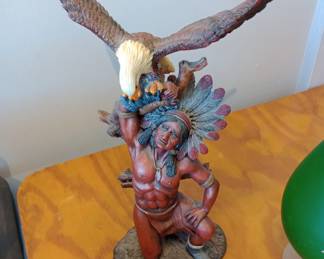 indian with eagle 