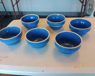 misc mixing bowls some yellowware, watt, etc