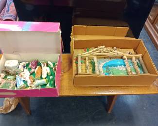 Vintage nativity scene