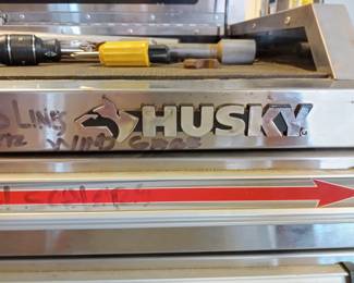 Husky stainless steel rolling tool box 