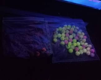 uranium and cadmium marbles and regular vintage marbles no duplicate pics we just have that many marbles