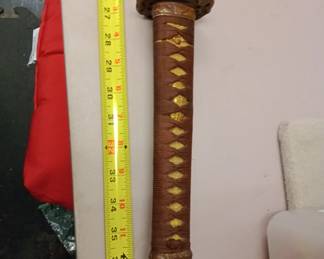 Shin Gunto WW2 Japanese officer sword, used by Japanese Army from 1935-1945, inscription is Nakago more research is being done to identify maker should have full name by start of sale. 