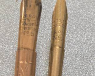 antique gold nibbed victorian dip pens 