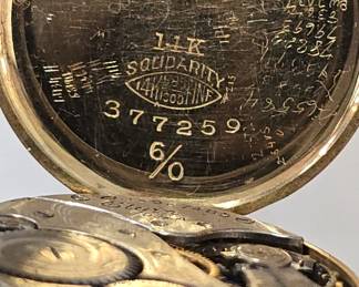 Elgin 14k solid gold pocket watch converted to wristwatch 