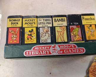 Vintage Mickey Mouse's library Of. games.
