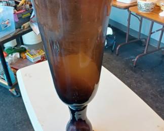 very large glass vase 