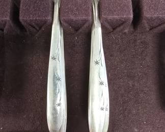 Gorham celeste sterling silver flatware set