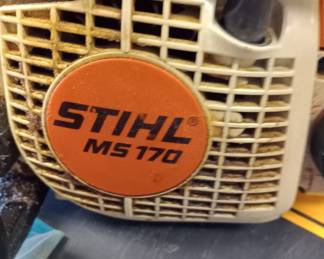 Stihl ms170 chainsaw with case 