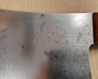 Briddell meat cleaver.