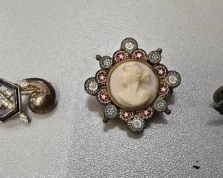 antique mini mosaic cameo and more 