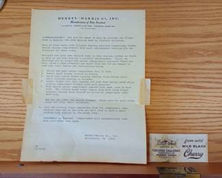 Henkel Harris John Hancock desk by Viriginia galleries made in Wild Black Cherry with keys and hidden compartments, and paperwork. AWESOME PIECE OF FURNITURE