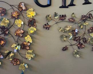 Copper Leaf Wall Hangings (Originally $1,000) :: $80 Set