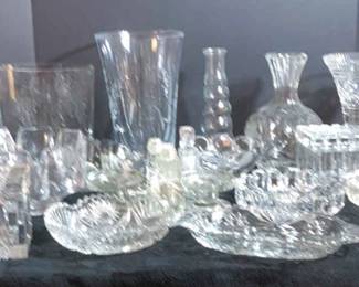 Assorted Crystal Cut Glass