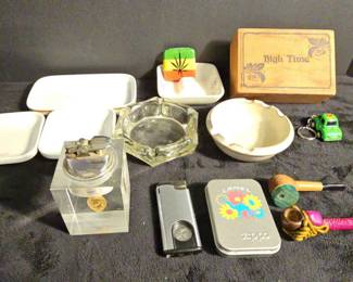 VTG Lighters, Ashtrays Pipes