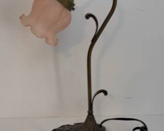 Vintage Gooseneck Flower Lamp