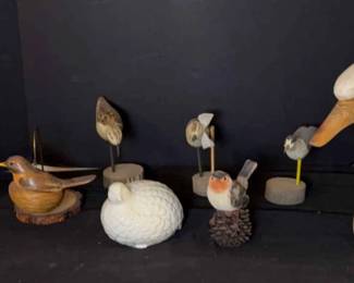 Variety of Bird Decor
