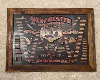 Winchester Framed Metal Sign