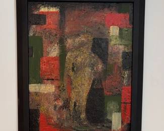 Abstract Oil Painting on Board