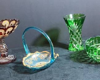 Assorted Decorative Glassware