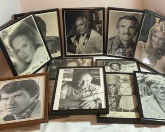 Framed Autographed Hollywood Pictures