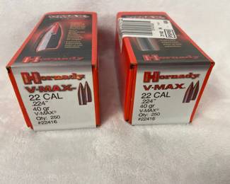 Hornady VMax .22Cal. 40 Grain Reloading Bullets