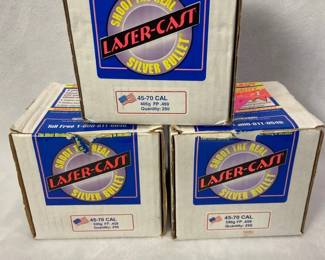 Laser Cast Silver Bullet 4570 Cal. Different Grains