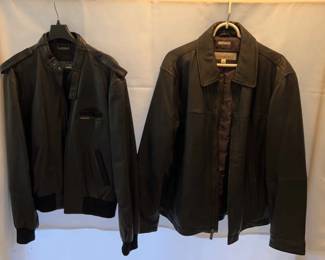 Two Mens Leather Jackets