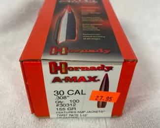 AMax 30 Cal. 155 Grain Reloading Bullets