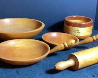 Vintage Wooden Bowls