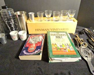 Barware, Shakers, Bar Bible Mixing Lot