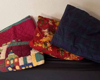 One Quilt Two Down Throws