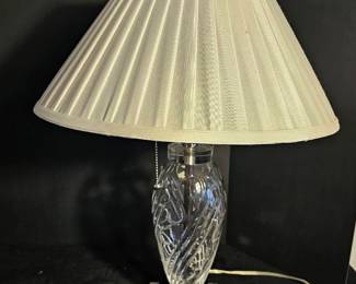 001 Dale Tiffany Hand Cut 24 Lead Crystal Lamp