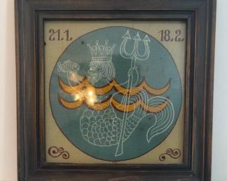 Framed Painting on Ceramic