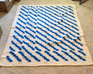 Blue White Quilt