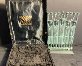 Ruth Block Bronze Menorah