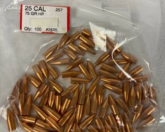 Hornady .25 Cal. 75 Grain HP Bullets