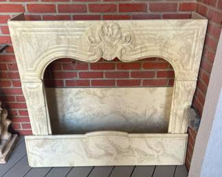 Marble fireplace surround